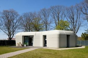 Eerste 3D-gepinte woning van het project Milestone (foto: Bart van Overbeeke)